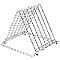 Los mejores  - Hygiplas - Soporte para tablas cortar en acero inoxidable con ranuras